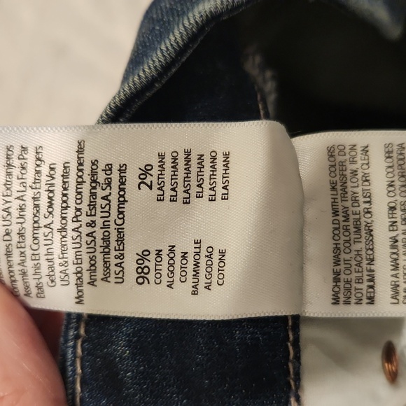 Dark wash Mother "the looker" skinny jeans in Double Trouble size 25! - Picture 5 of 12